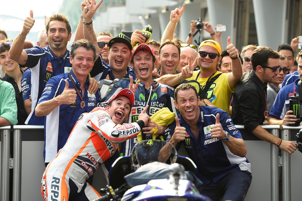 MotoGP 2014, Malesia, Valentino Rossi e Marc Marquez
