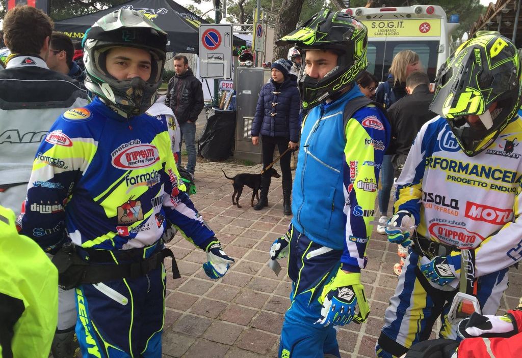 Il Team D'Ippolito Racing al completo con Silvi, De Stefano ed il nostro Giubettini