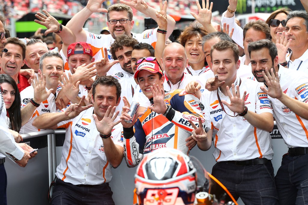 Vittoria numero per Marc Marquez, primo in Catalunya