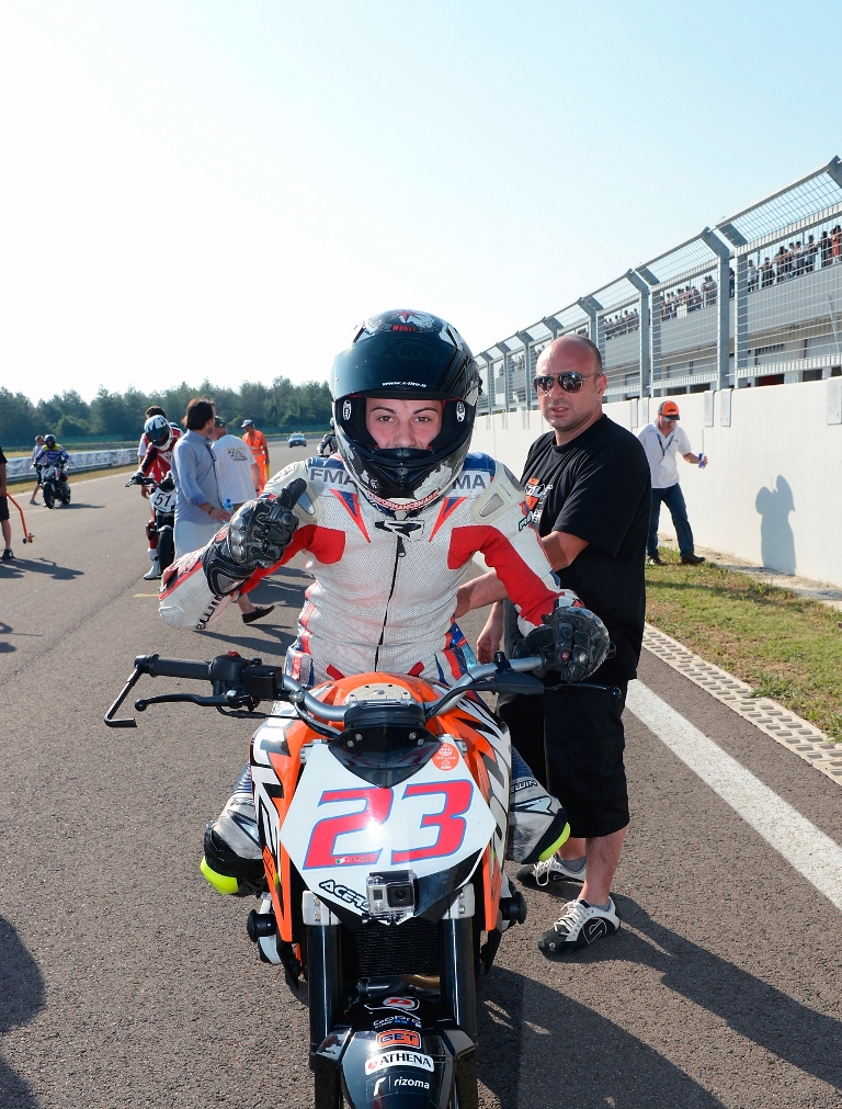 Paolo Arioni in griglia di partenza Duke 2oo Trophy