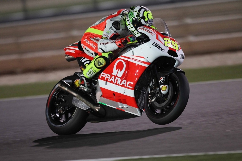 Andrea Iannone in Qatar