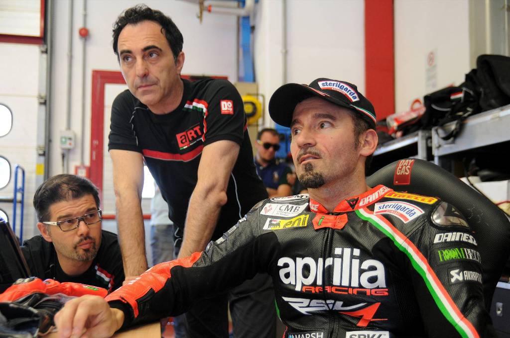 Max Biaggi lavora sulla ART- Aprilia MotoGP