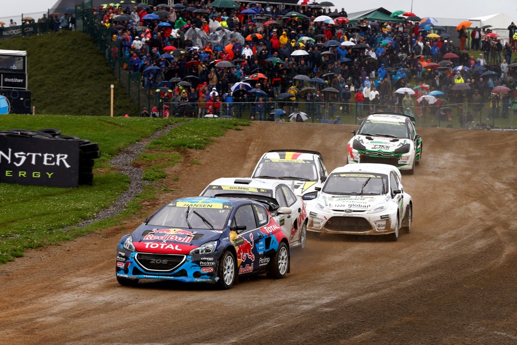 Una partenza di heat del World Rallycross