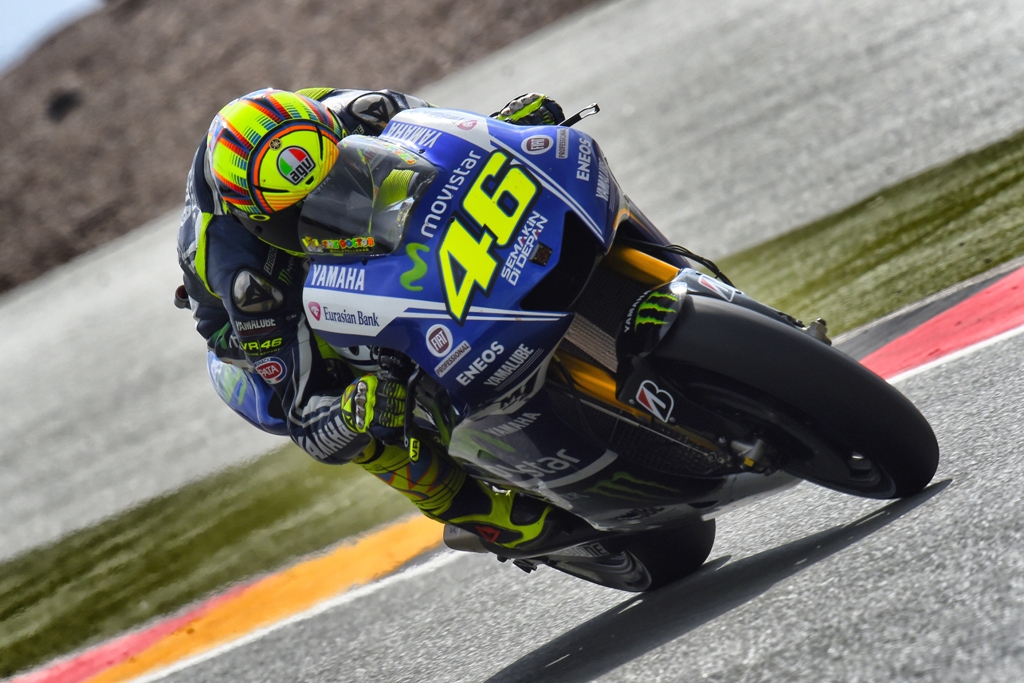 Valentino Rossi, 6° seconda fila in Germania Valentino Rossi, 6° seconda fila in Germania