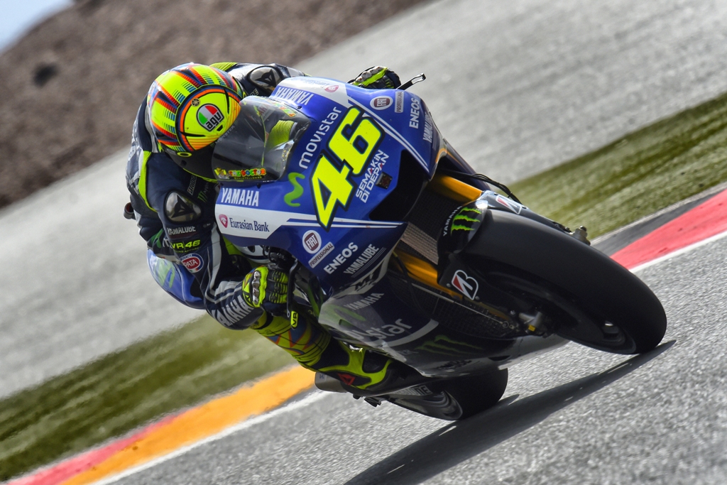 Valentino Rossi, 6° seconda fila in Germania