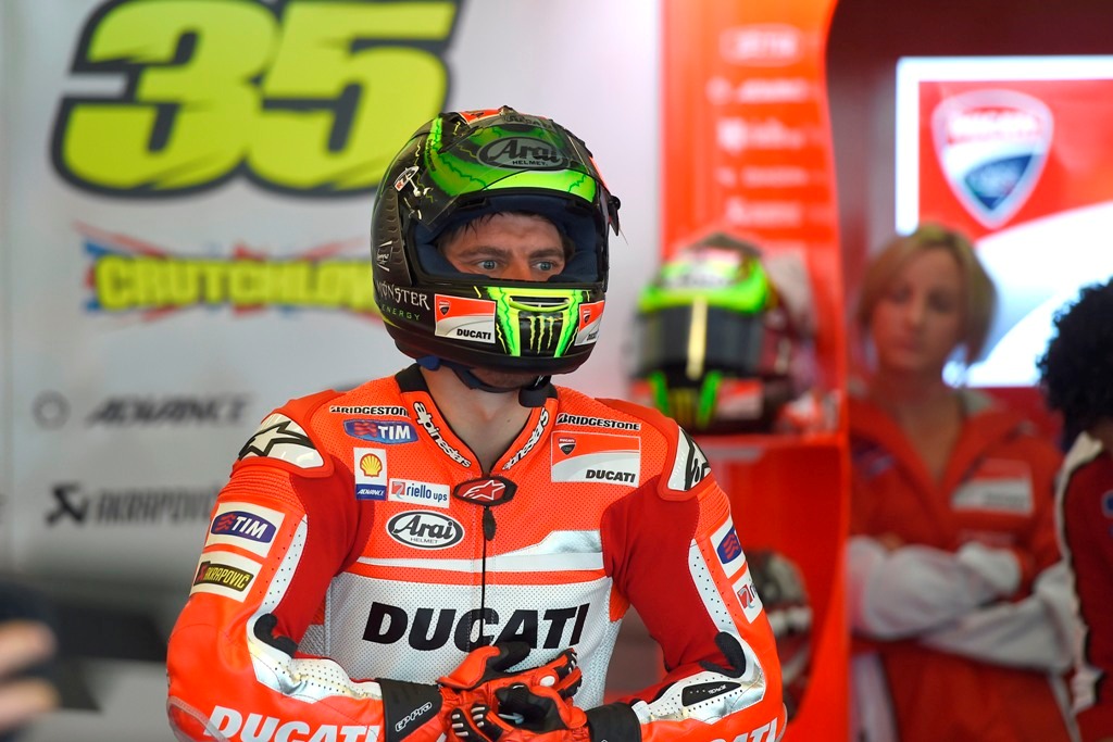 MotoGP Indianapolis 2014: Cal Crutchlow al box Ducati