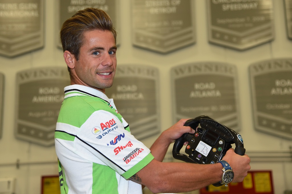 Alvaro Bautista in visita all'Andretti Autosport