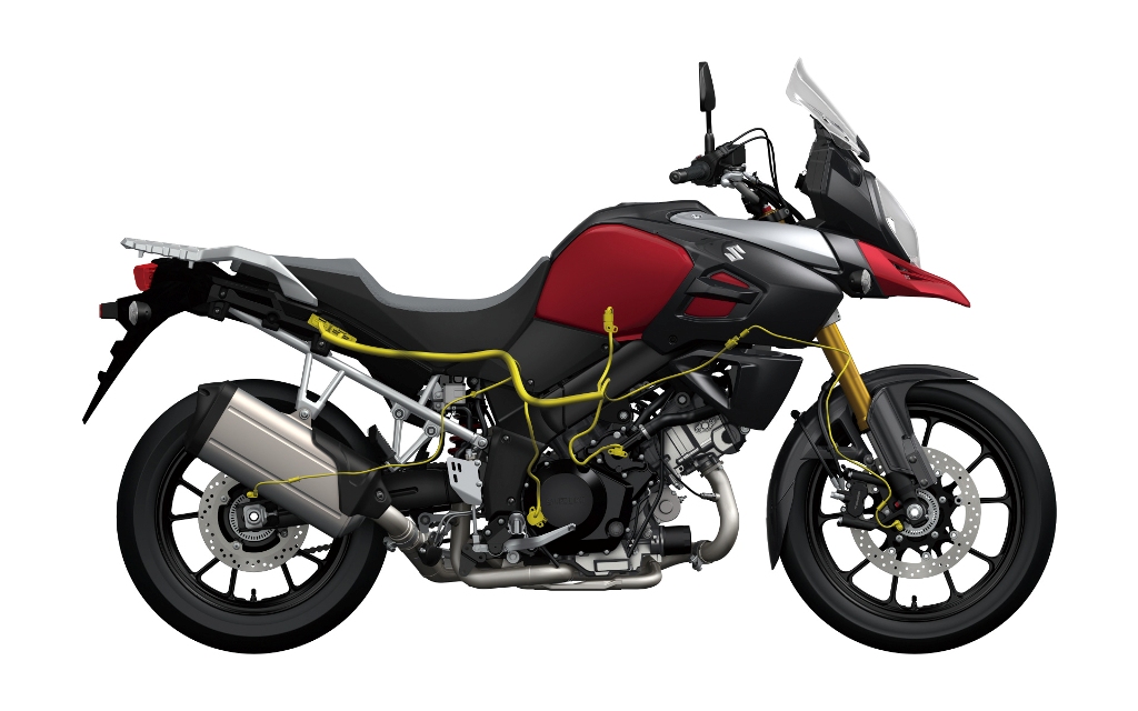 Lo schema d'intervento del traction control Suzuki a tre livelli della V-Strom 