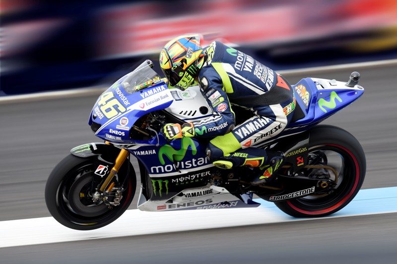 Valentino Rossi in grande forma a indianapolis