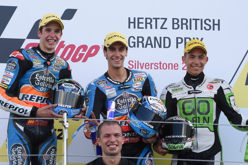 Moto3 2014: il podio di Silverstone per Enea Bastianini