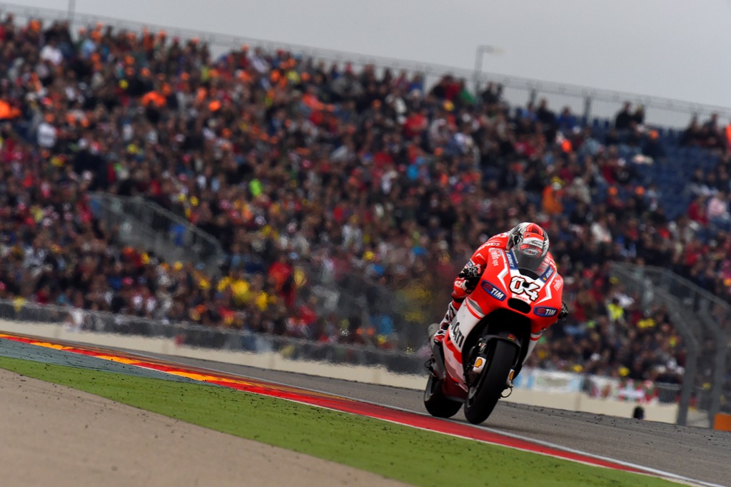 MotoGP 2014, Aragon, Ducati: Andrea Dovizioso poteva salire sul podio ma è caduto