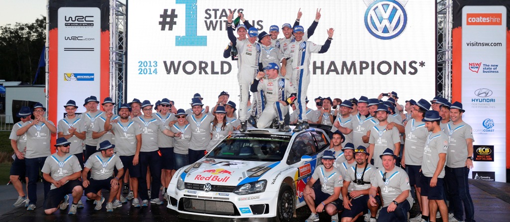 WRC 2014, Australia: titolo Costruttori per Volkswagen con la Polo WRC