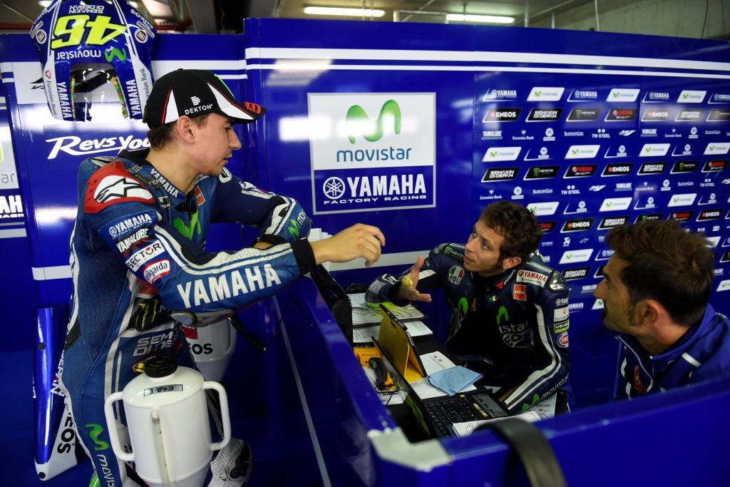 MotoGP 2014: Rossi e Lorenzo al box Yamaha