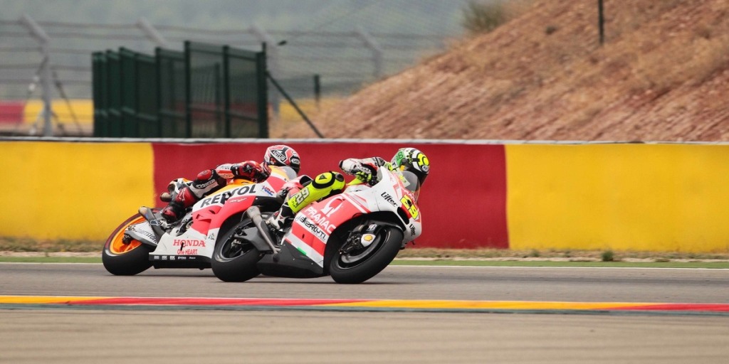 MotoGP 2014, Aragon, Andrea Iannone, Team Pramac, è caduto a causa della pioggia