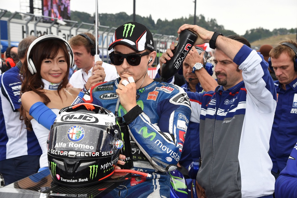 MotoGP 2014: Jorge Lorenzo prima della partenza a Motegi