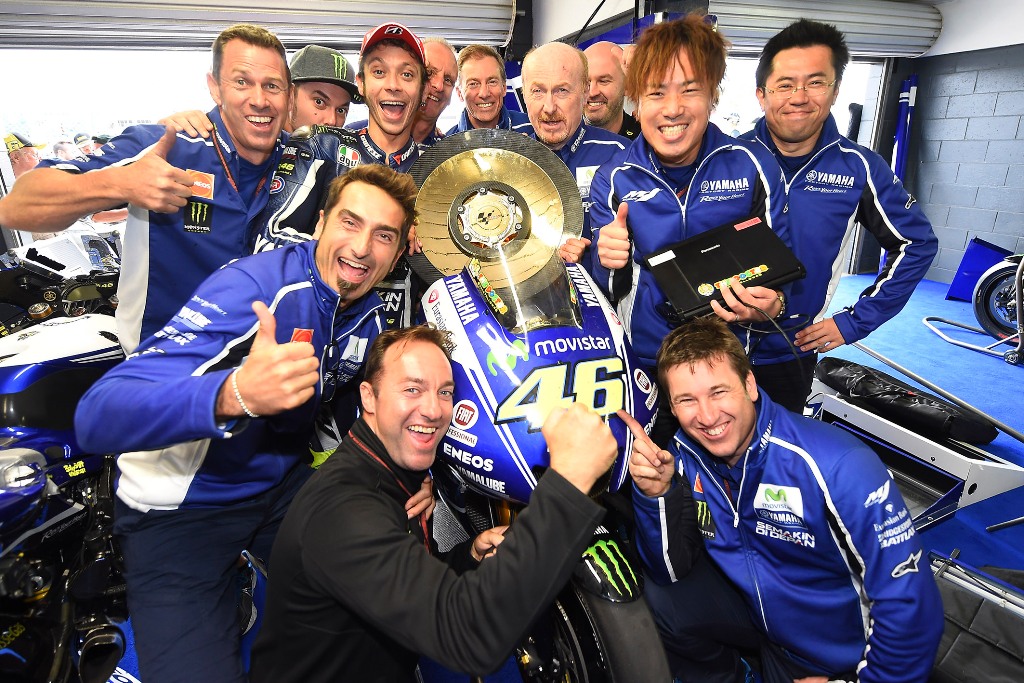 MotoGP 2014, Australia, Valentino Rossi, box Yamaha dopogara