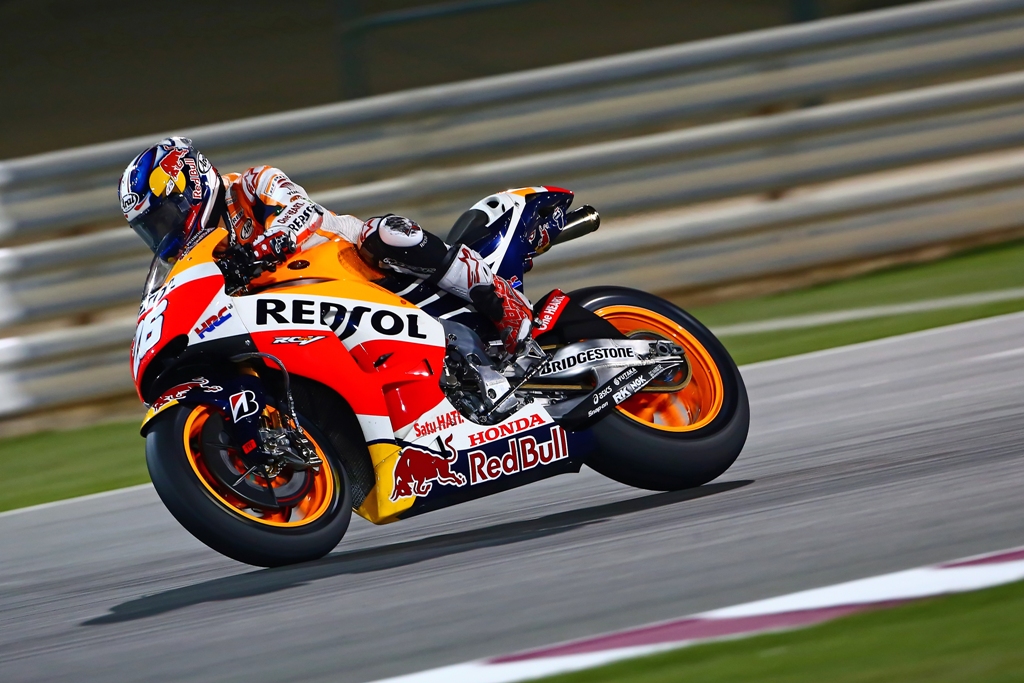 MotoGP 2015, test Qatar, Marc Marquez, terzo a fine prima giornata