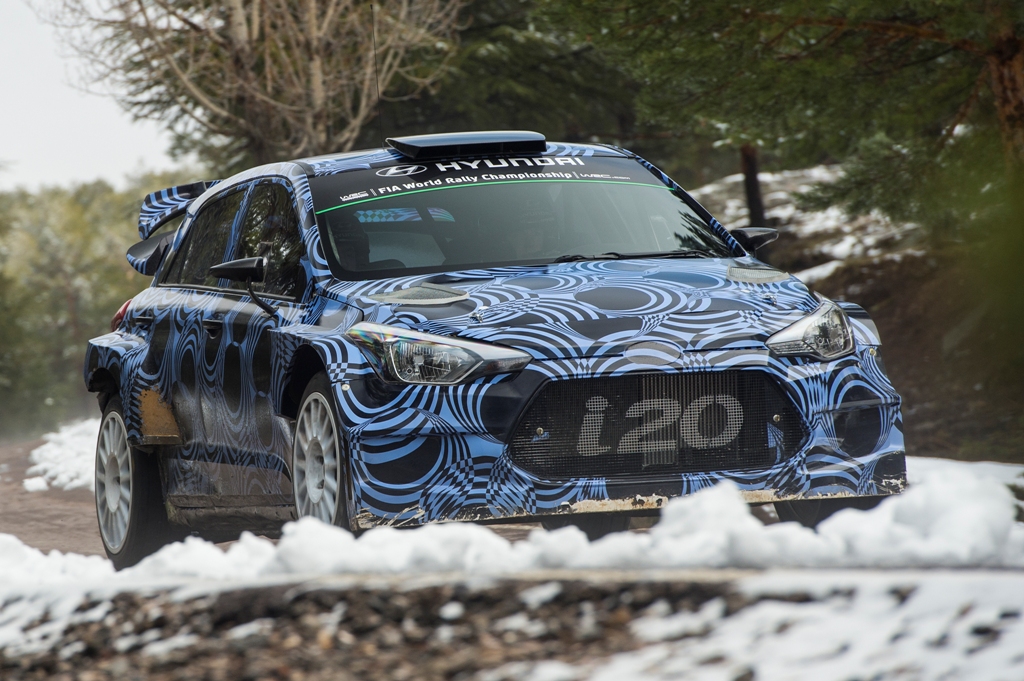 Hyundai New Generation-i20 WRC, il test in Spagna