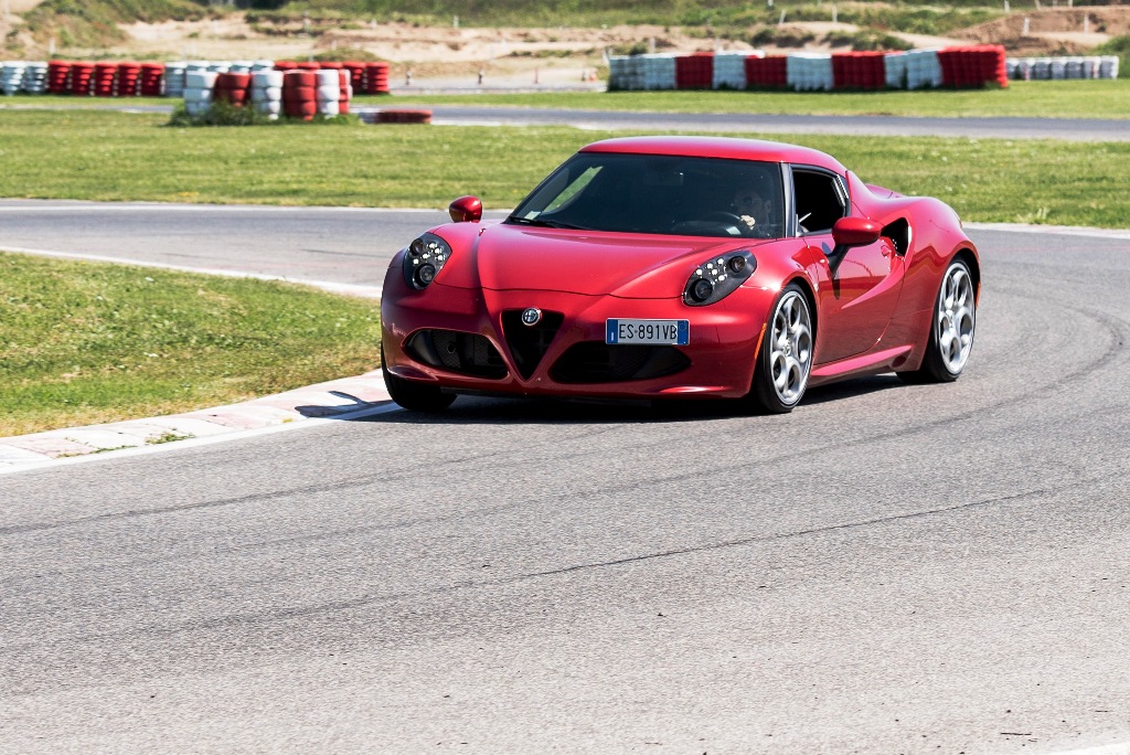 Alfa Romeo 4C test Viterbo