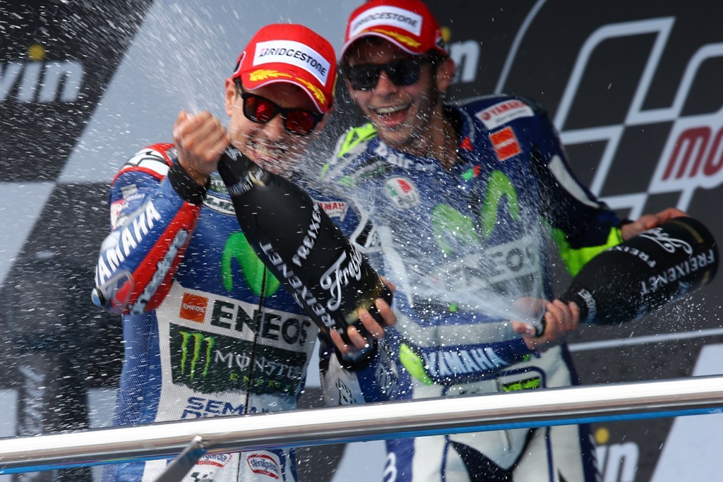 MotoGP, test Jerez, Lorenzo e Rossi sul podio di domenica scorsa