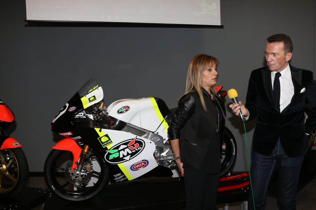 Ramona Gattamelati RMU Racing e Stefano Bergonzini voce della serata