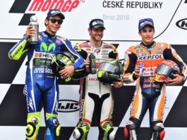 il podio della MotoGP a Brno