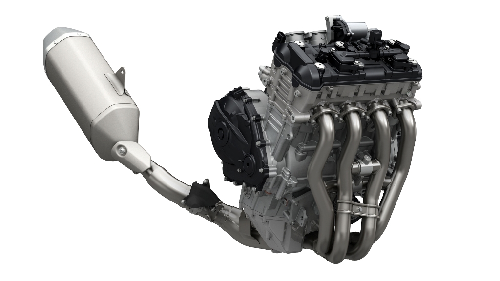 il nuovo motore e scarico della GSX-R1000
